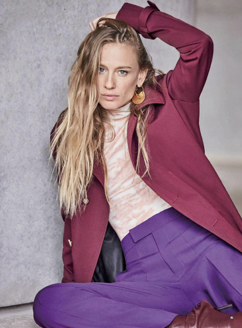 cranberry jacket purple pant pastel trend 2018 editoral