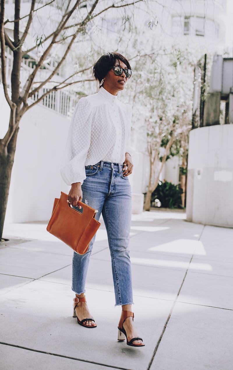 white shirt levi's jeans classic spring look | j'adore couture